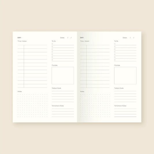 Fin Studio Undated Planner - Echoes (Daily Planner)