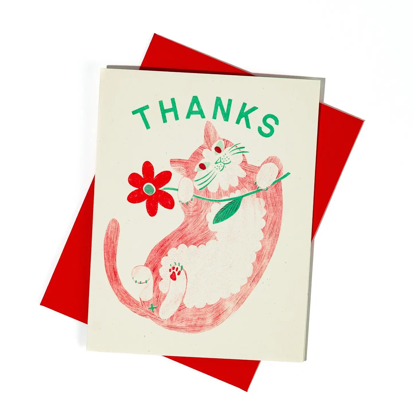 Bromstad Printing Co. - Risograph Wenskaart 'Thank You'