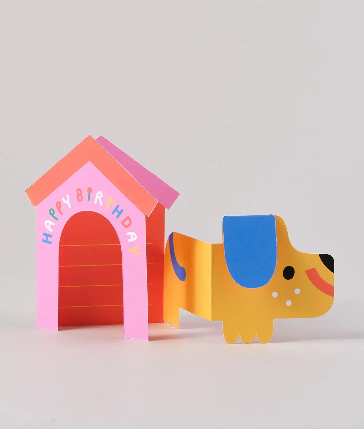 Wrap Uitklapbare wenskaart - 'Dog in House'