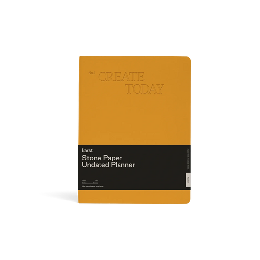 Karst Softcover Undated Planner - B5 Turmeric