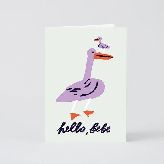 Wrap - Birth card 'Hello Bebe'