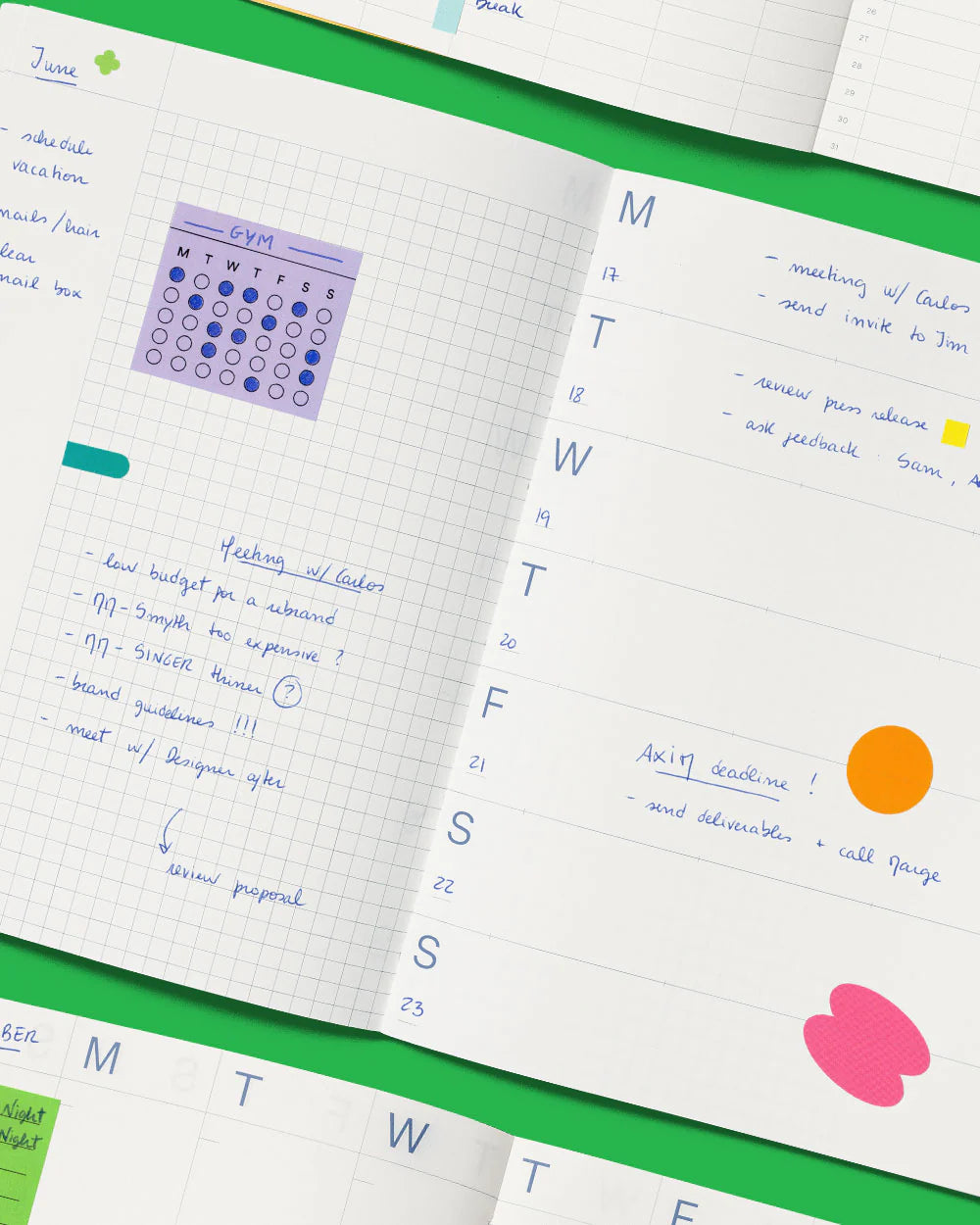 mishmash Undated A5 planner Notes - Purple