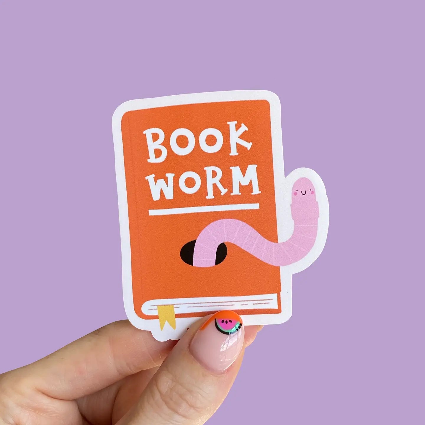 Nutmeg and Arlo Vinyl Sticker - Bookworm