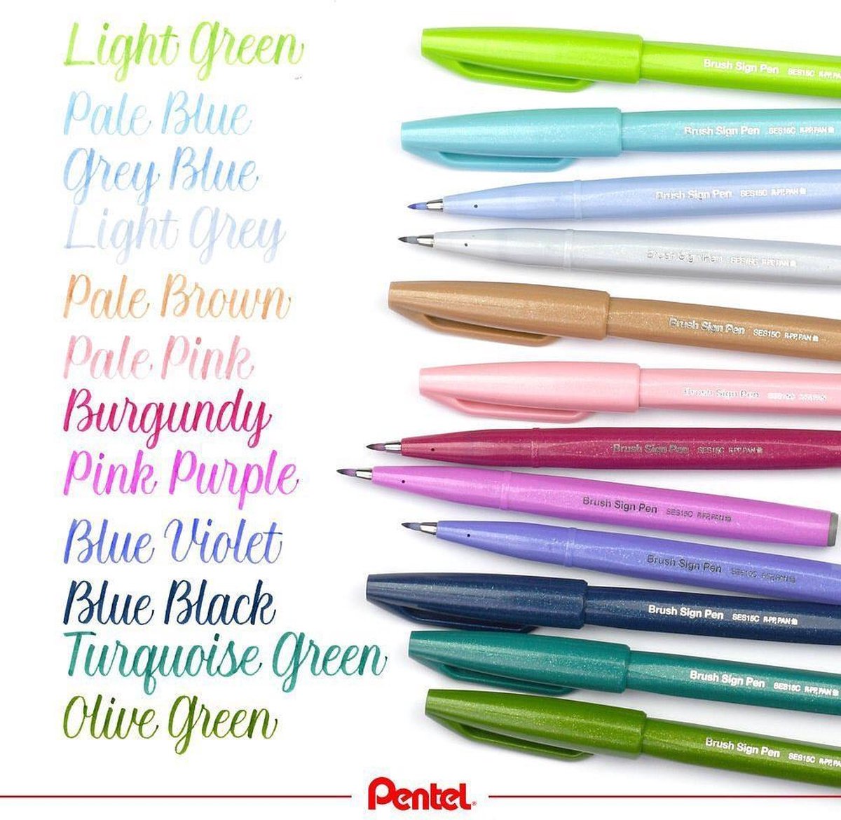 Pentel Brush Sign - Grijs Blauw