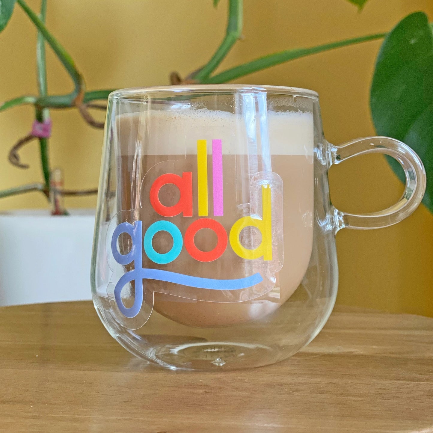 All Good - doorzichtige vinyl sticker