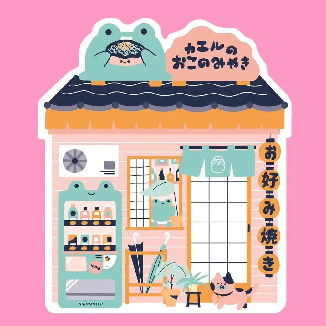 Sticker Okonomiyaki Winkel - Niniwanted
