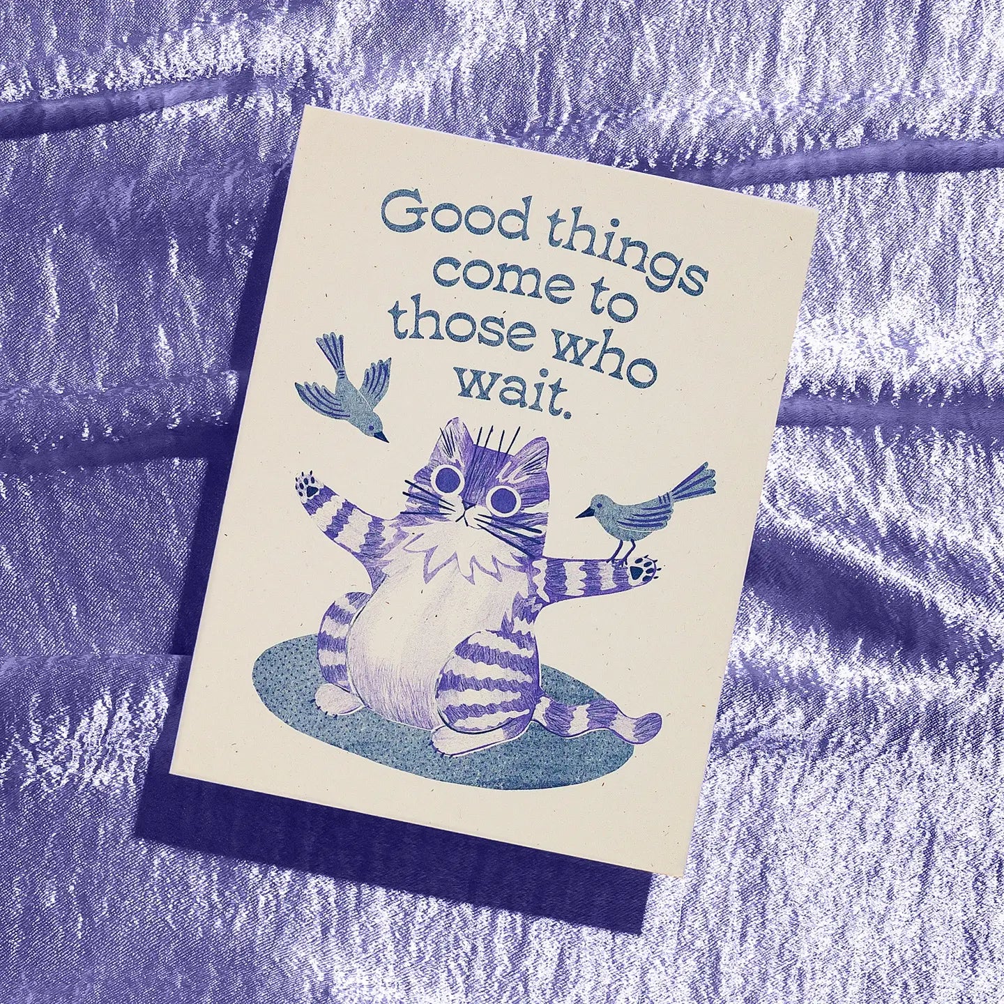 Bromstad Printing Co. - Risograph Wenskaart 'Good Things'