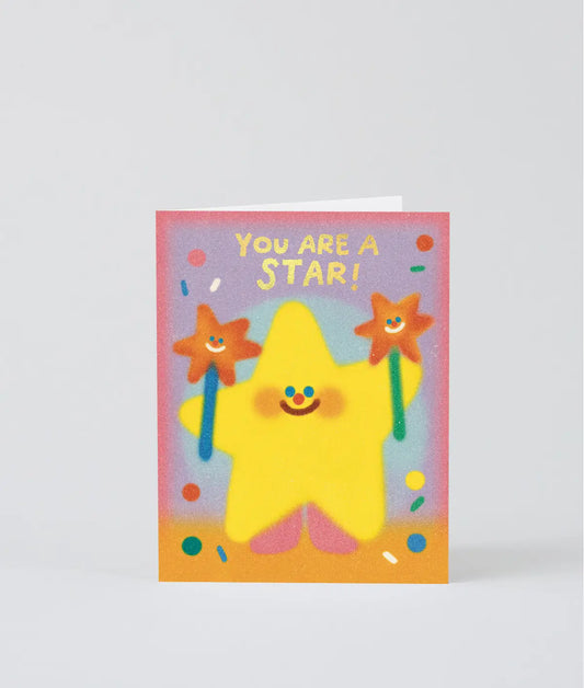 Wrap - Greeting card 'You are a Star!'