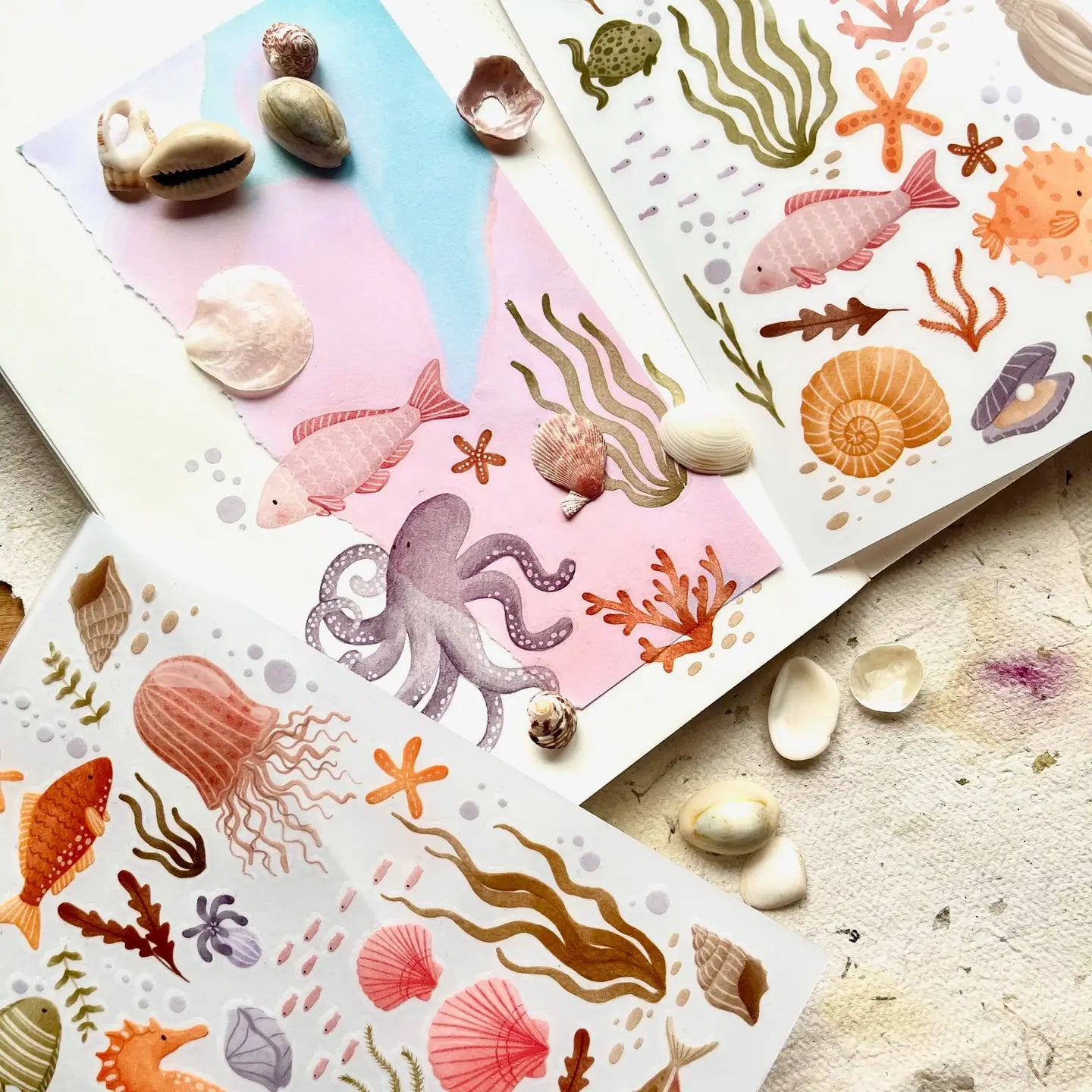 Nikki Dotti - Rub on Stickers 'Under the Sea'