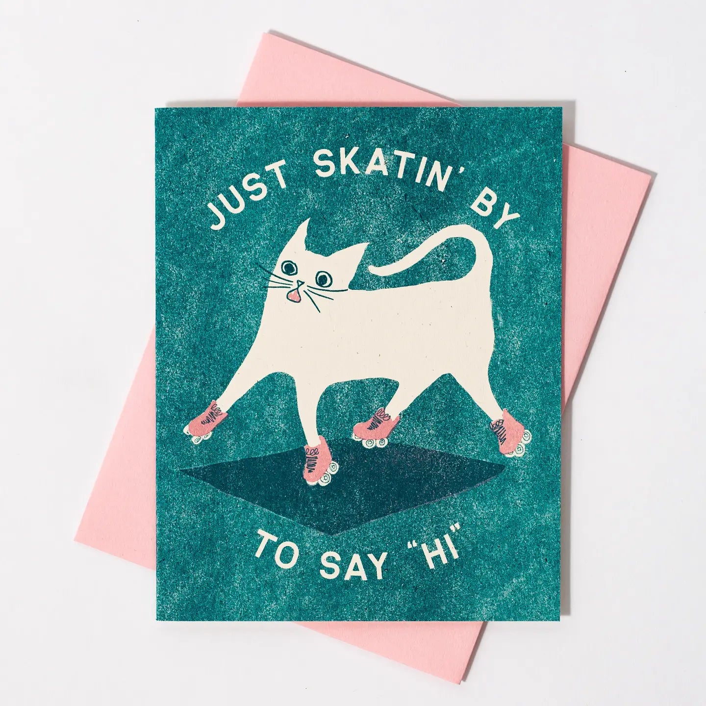 Bromstad Printing Co. - Risograph Wenskaart 'Skatin' By'