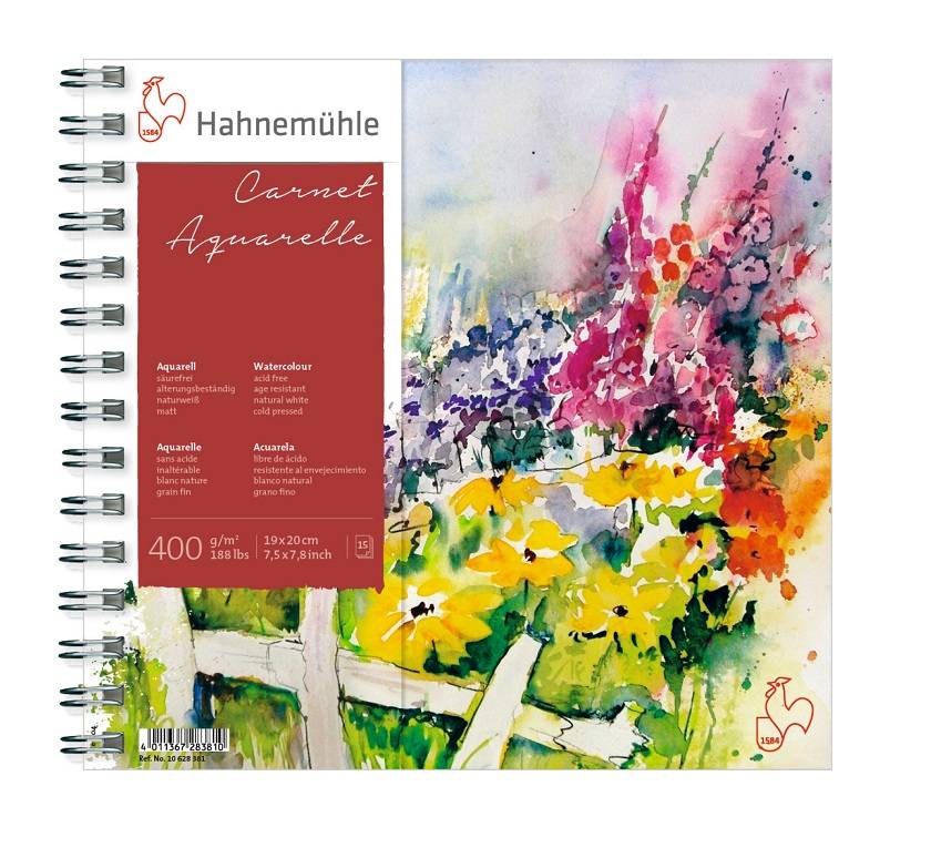 Hahnemühle Aquarelblok Carnet - Mat 400gr 19x20cm