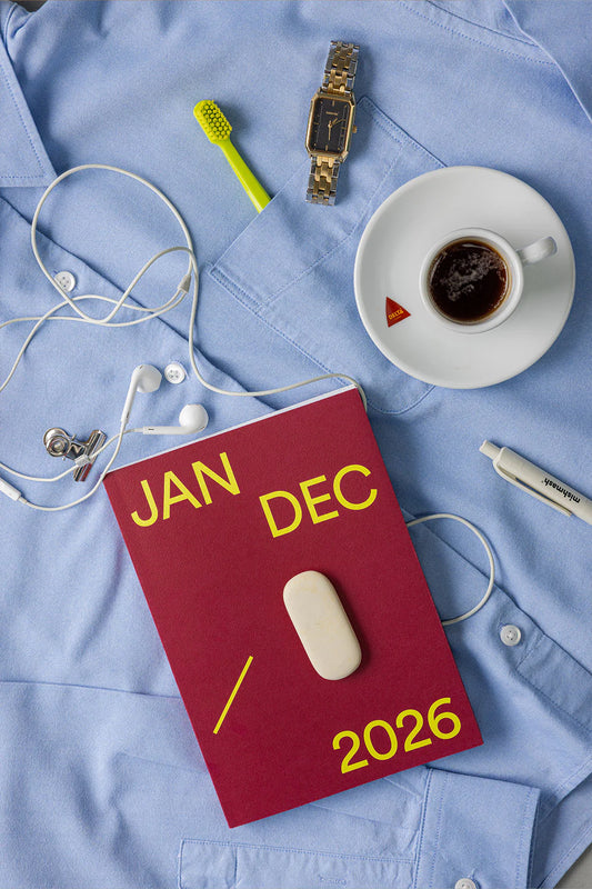 mishmash 2026 planner Time Block - Cherry