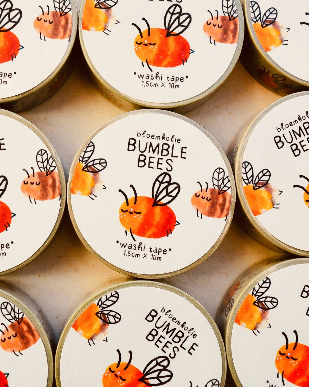 Bloemkolie Washi Tape - Bumble bee