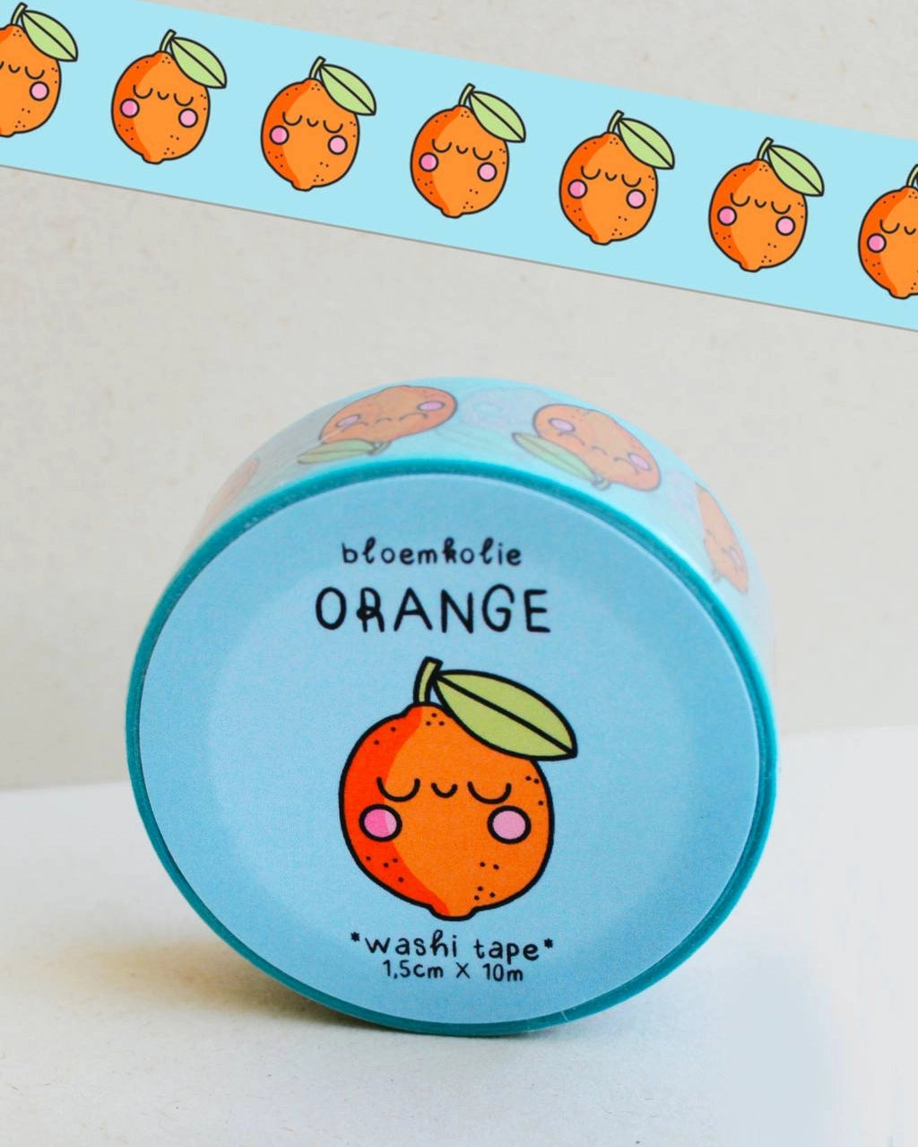 Bloemkolie Washi tape - Orange