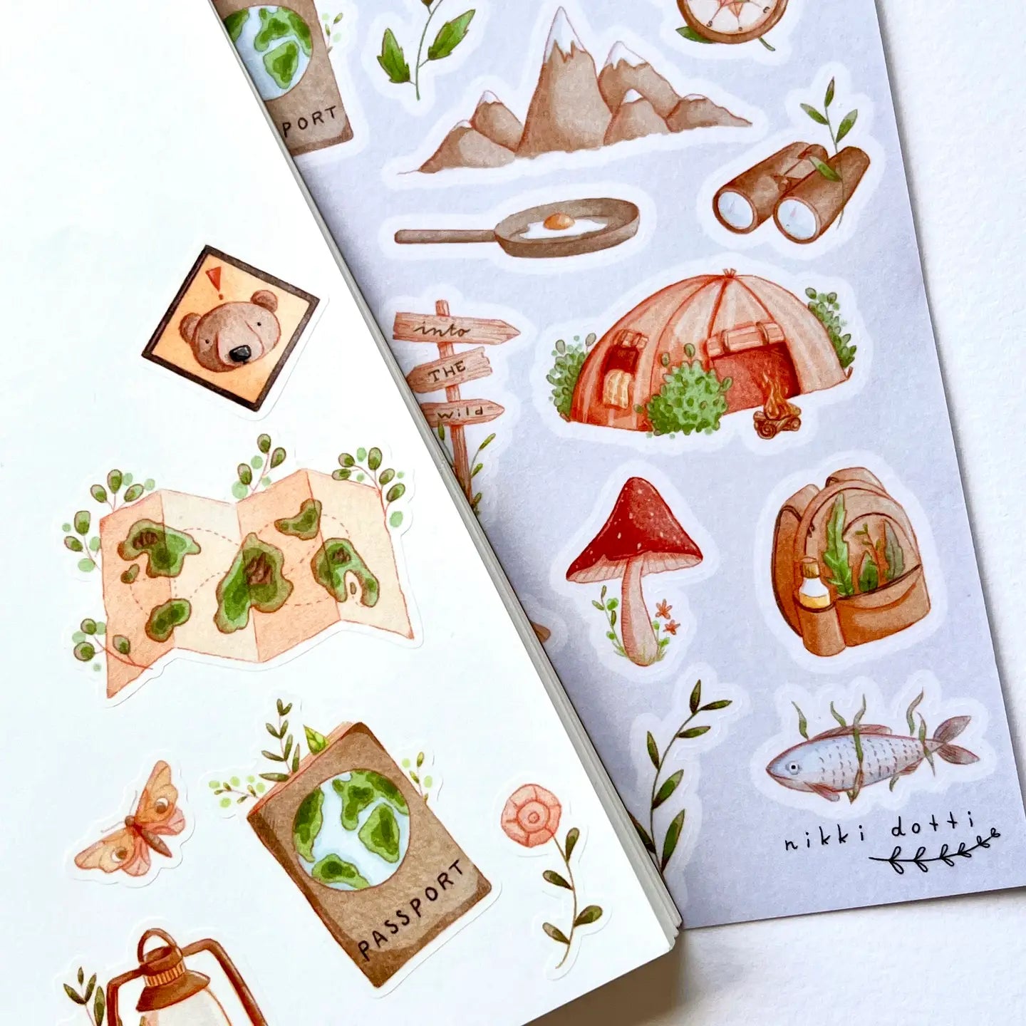 Nikki Dotti - Stickervel 'Explore' A6