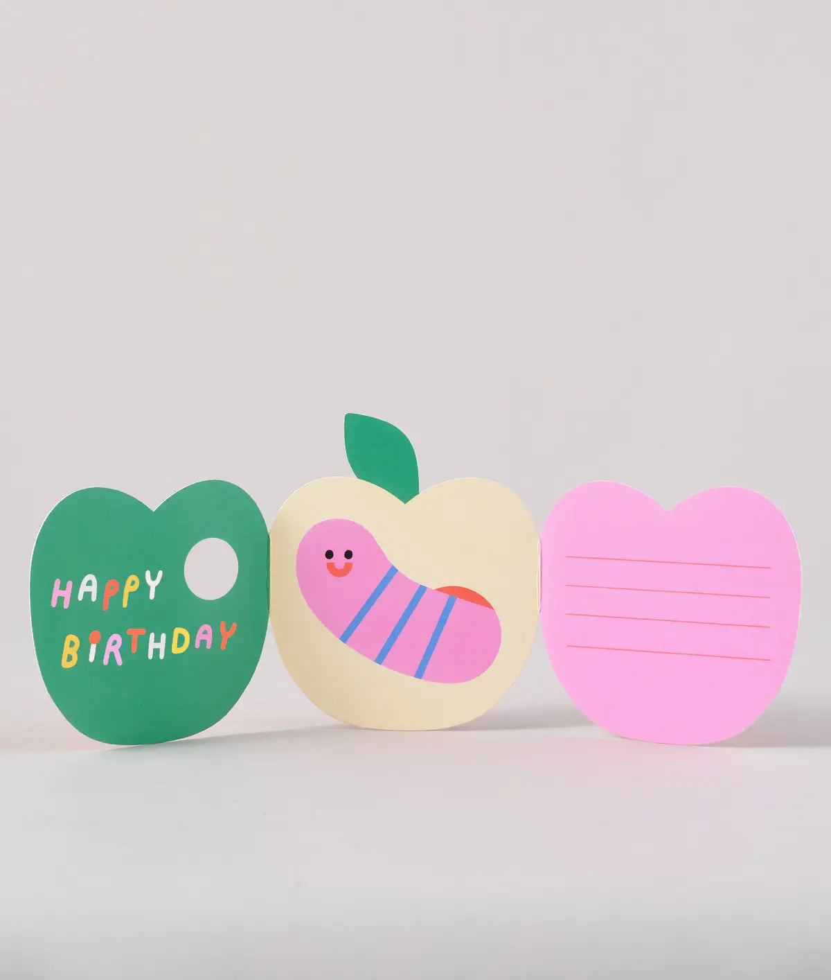Wrap Fold-out greeting card - 'Apple'