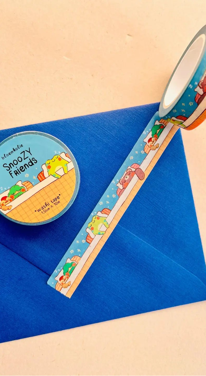 Bloemkolie Washi Tape - Snoozy Friends