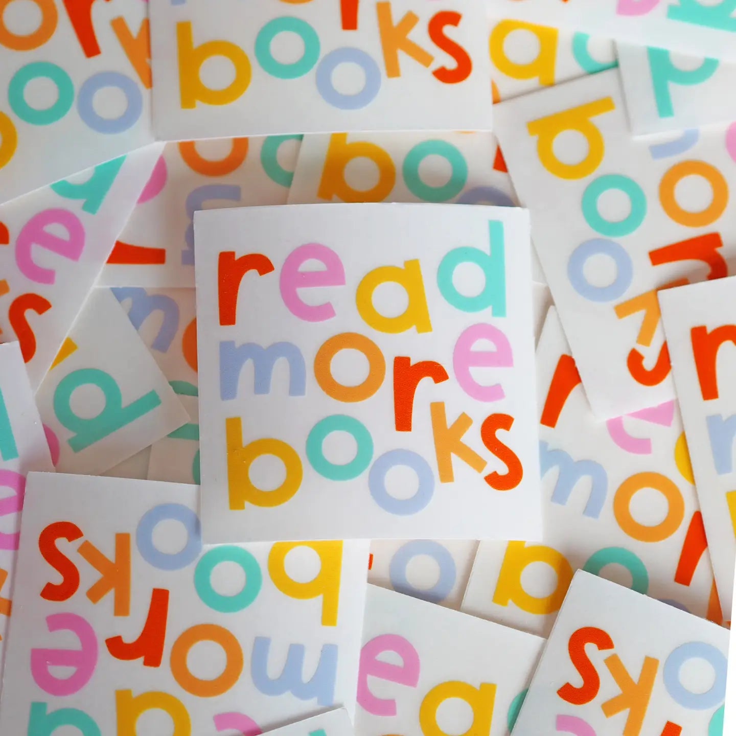 Nutmeg and Arlo Vinyl sticker - Read More Books