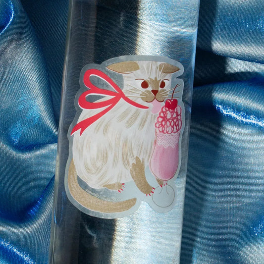 Sticker Milkshake Cat - Bromstad Printing Co.