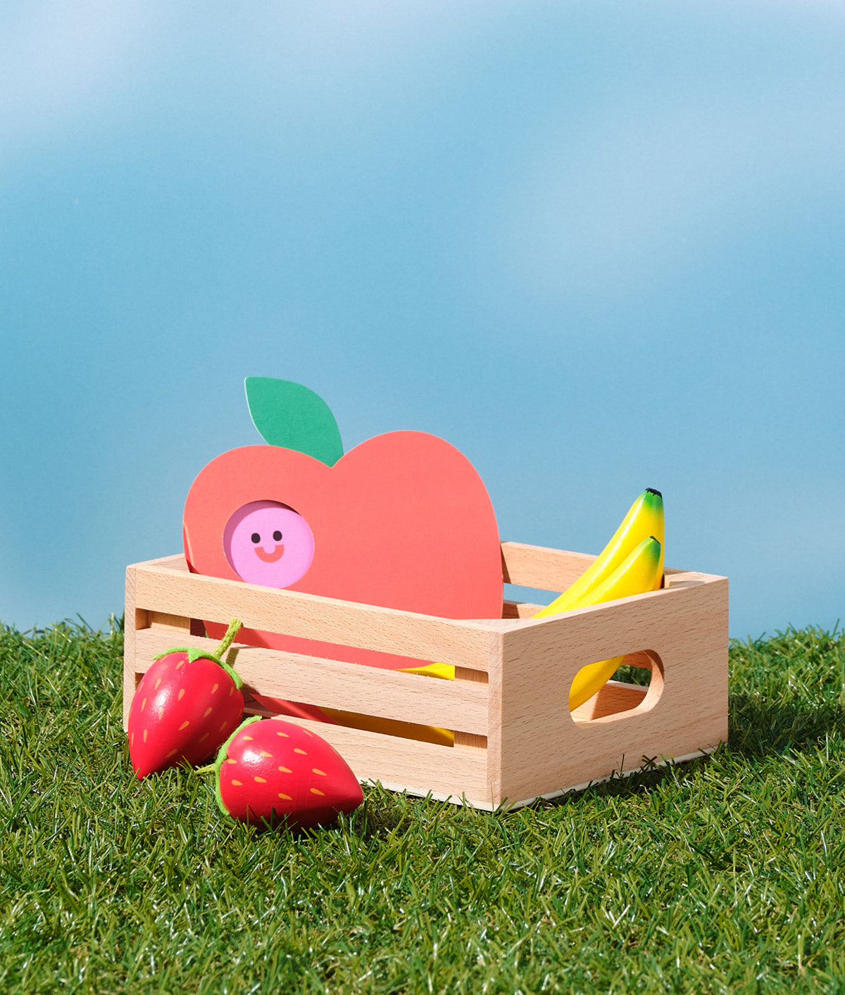 Wrap Fold-out greeting card - 'Apple'