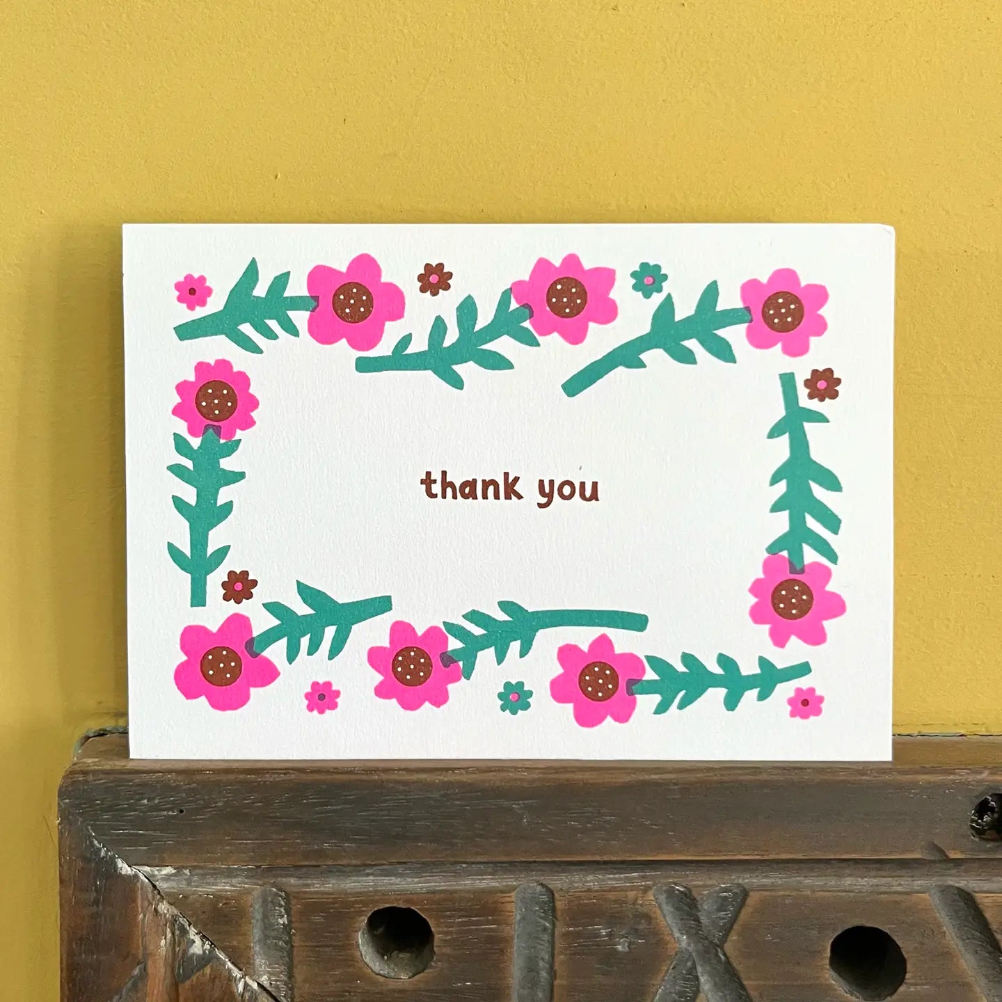 The Printed Peanut Stationery - Bedankkaartje Bloemen A6