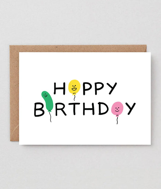 Wrap Greeting Card - 'Happy Birthday!'
