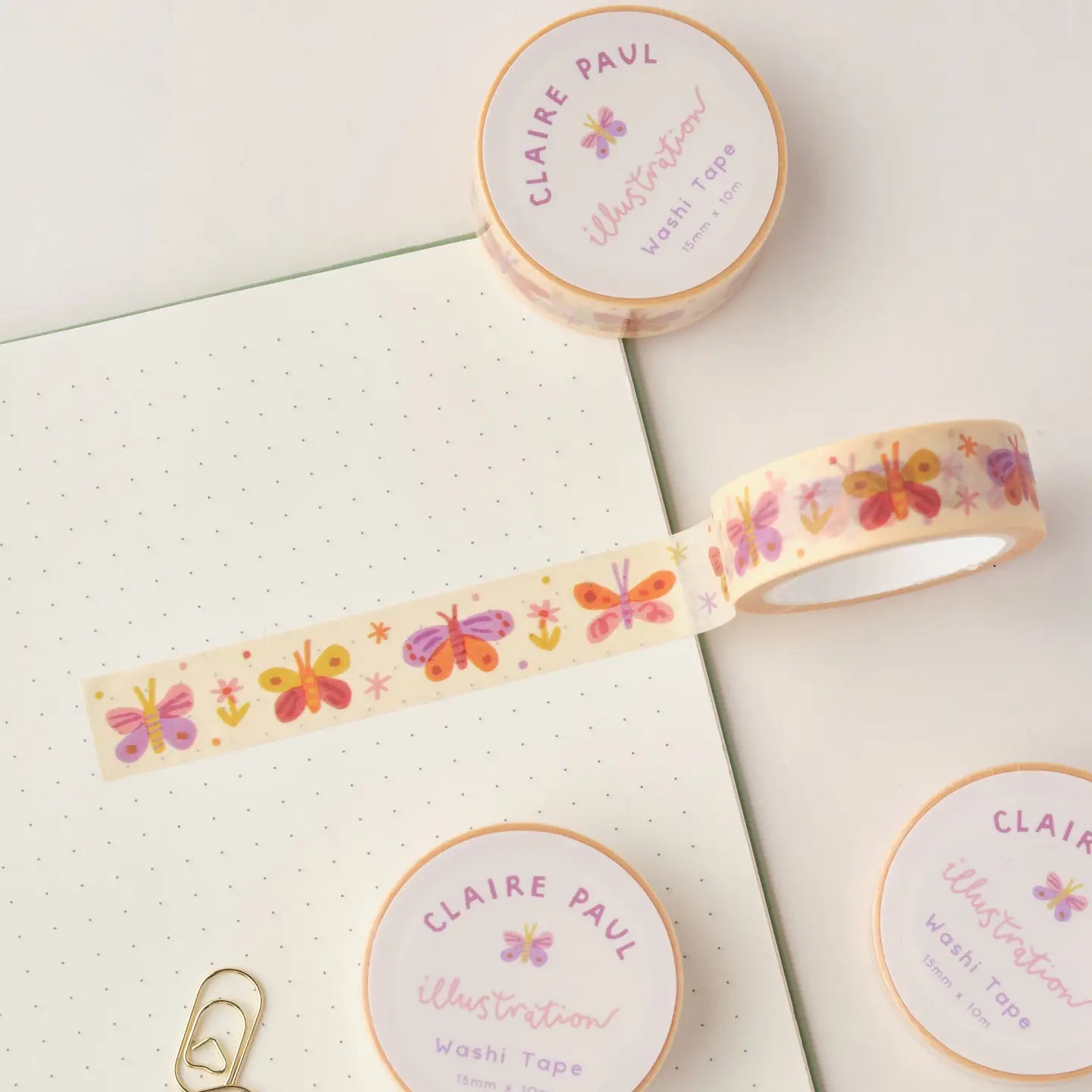 Claire Paul - Washi Tape 'Pastel Butterflies'
