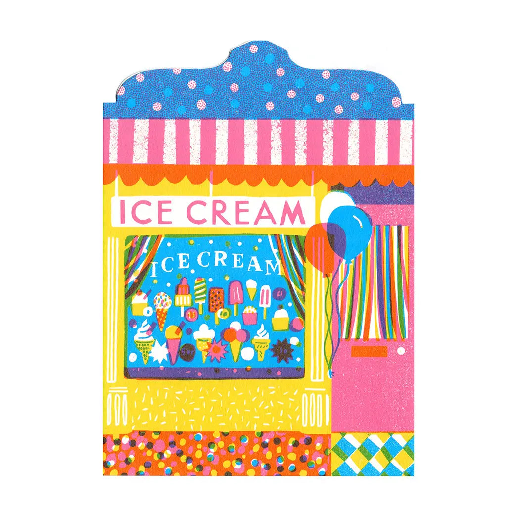The Printed Peanut Stationery - Ijswinkel Gestanste kaart (12,5 x 18 cm)