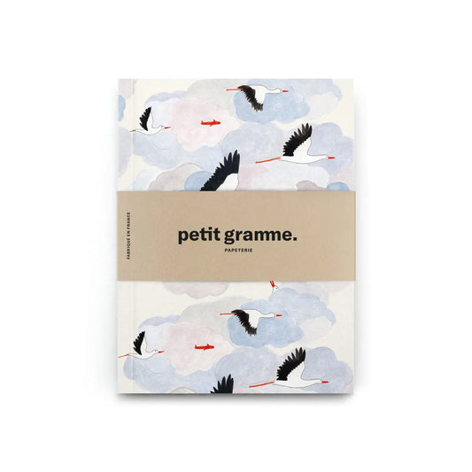 Petit Gramme Notitieboekje Softcover - A6 Storks (blanco/lined)