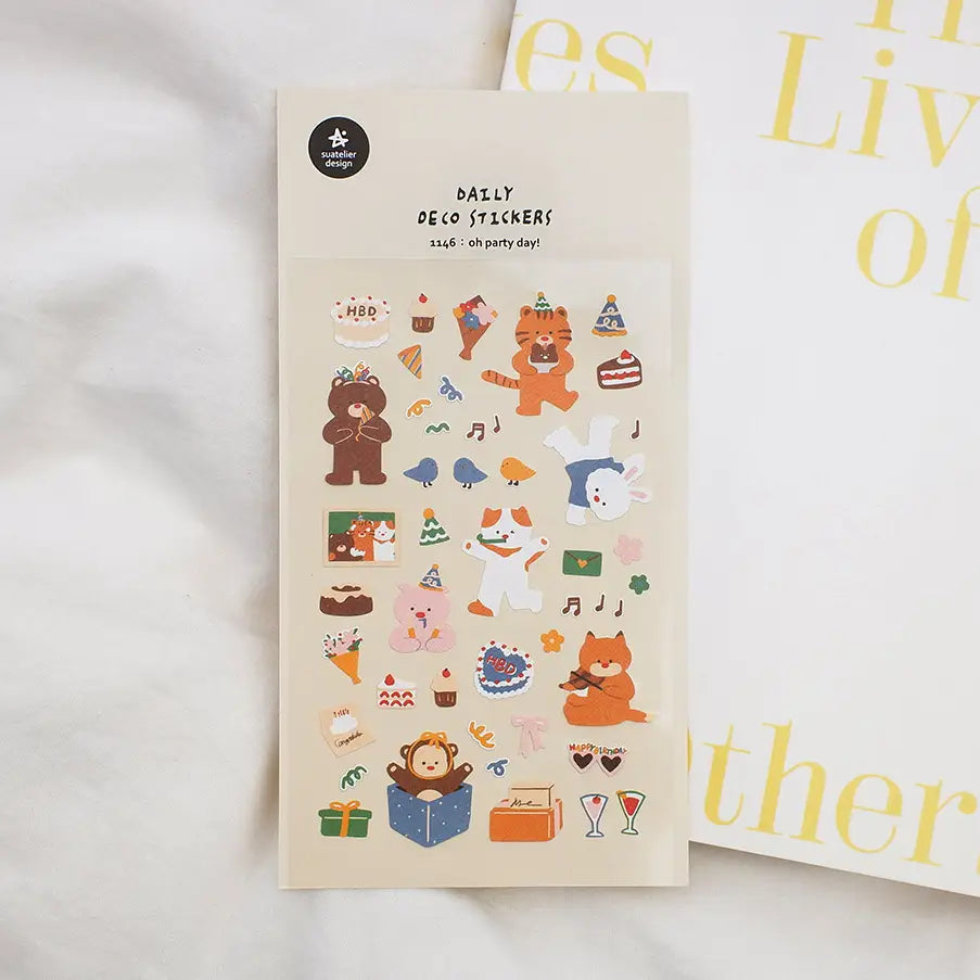 Suatelier Design - Stickers 'Oh Party Day!'