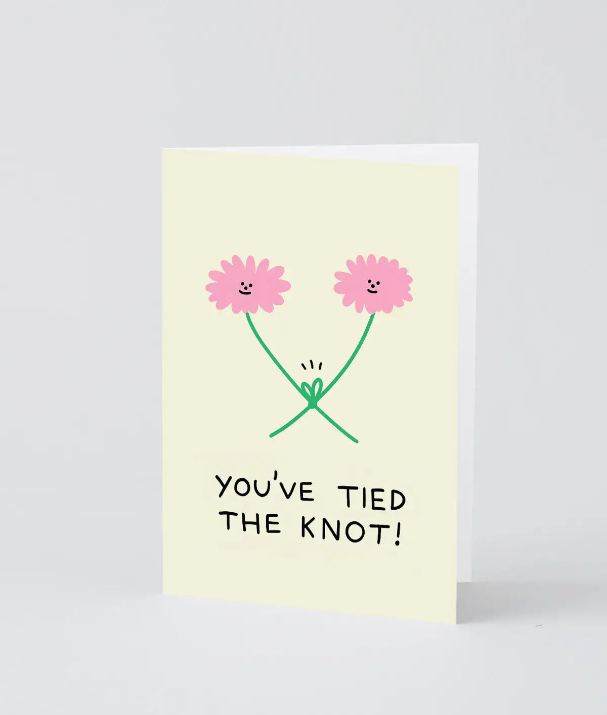 Wrap - Trouwkaart 'Tied the knot!'