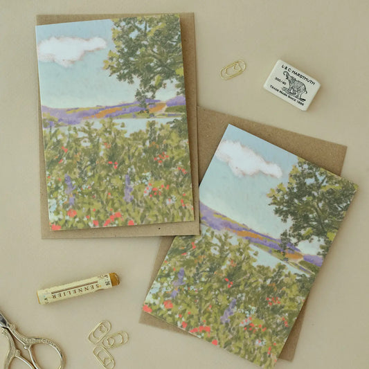 Claire Paul Wenskaart - Monpardiac Landscape