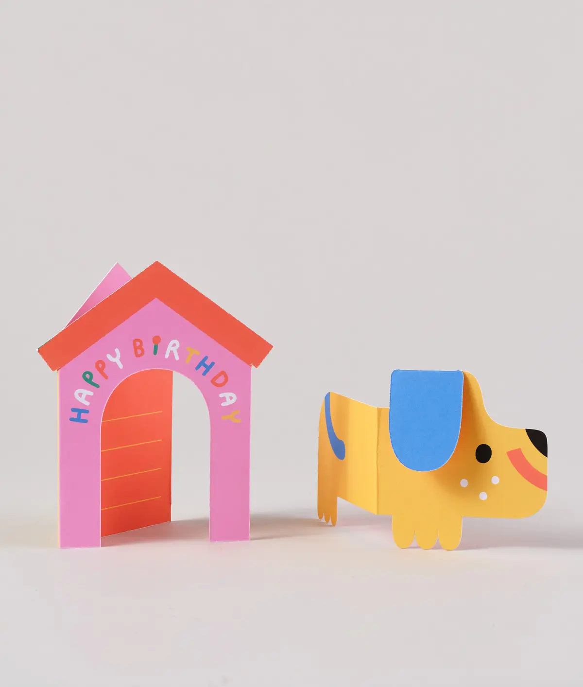 Wrap Uitklapbare wenskaart - 'Dog in House'