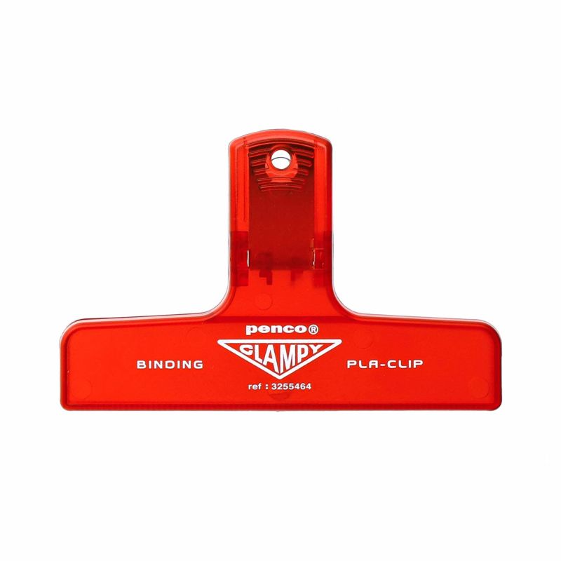 Penco Papierklem PlaClip - Clear Red