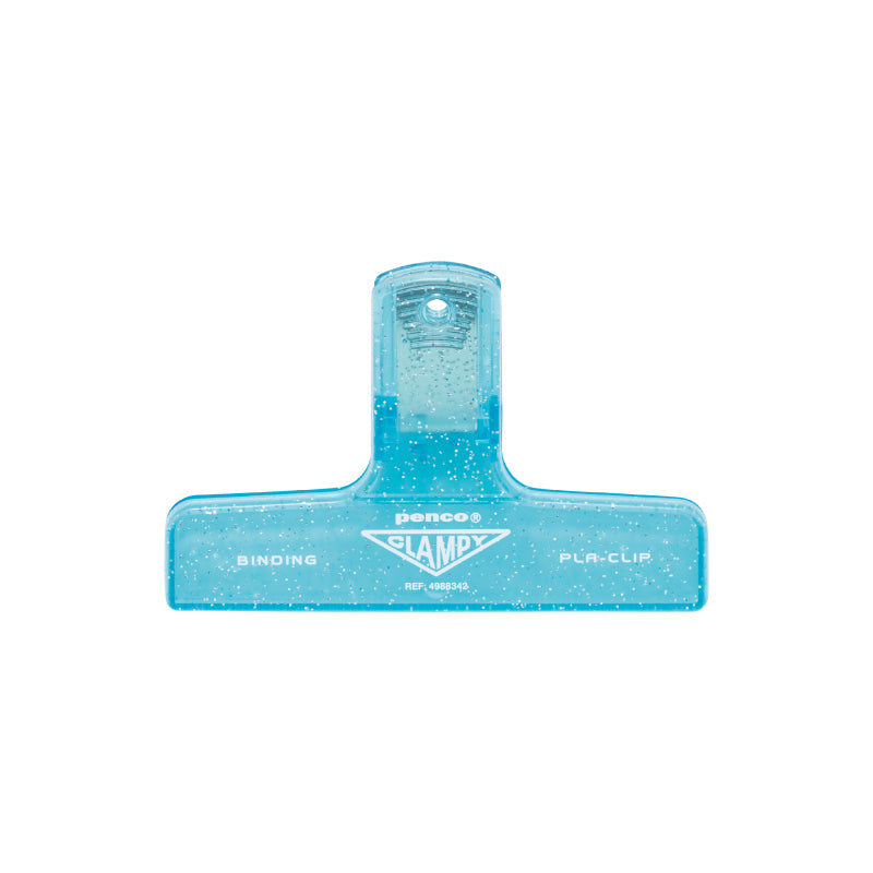 Papierklem Penco PlaClip - Clear Glitter Light Blue