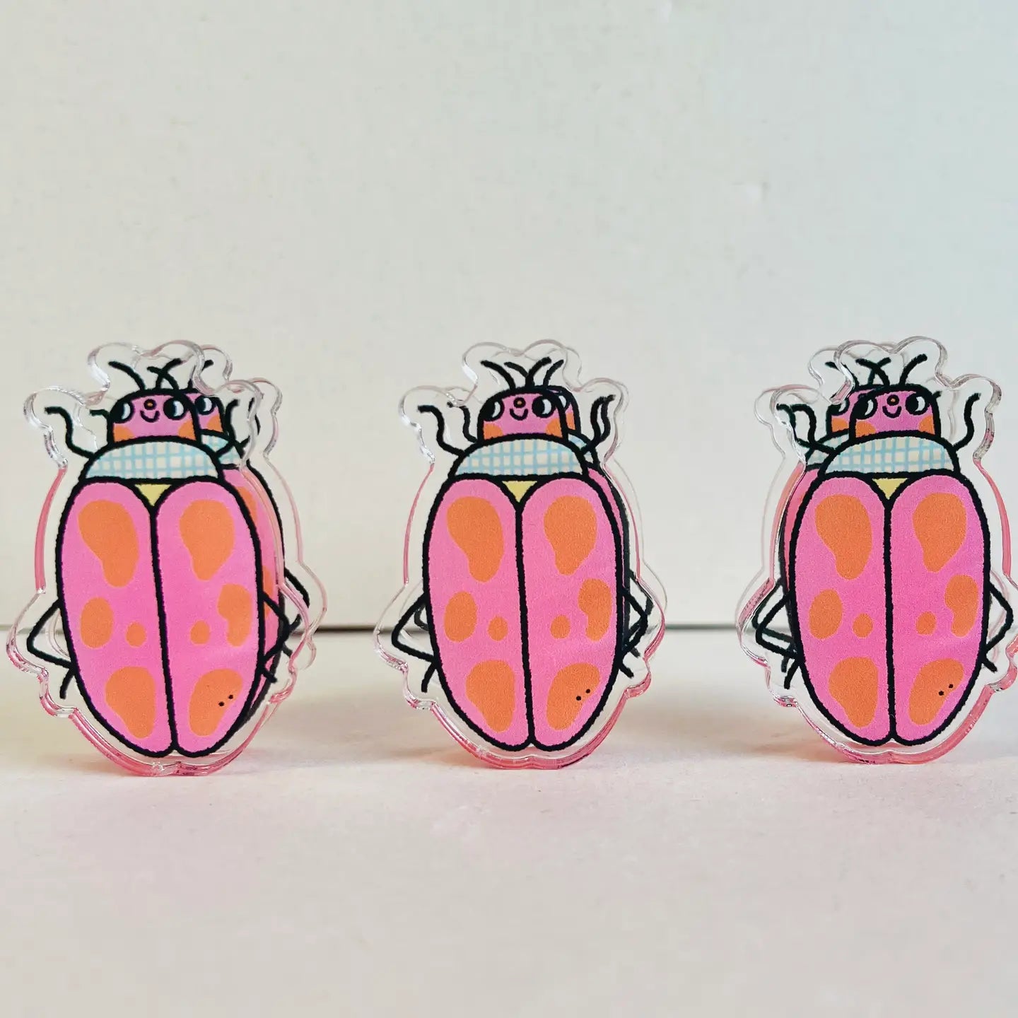 Bloemkolie Acryl Papierklem - Kever