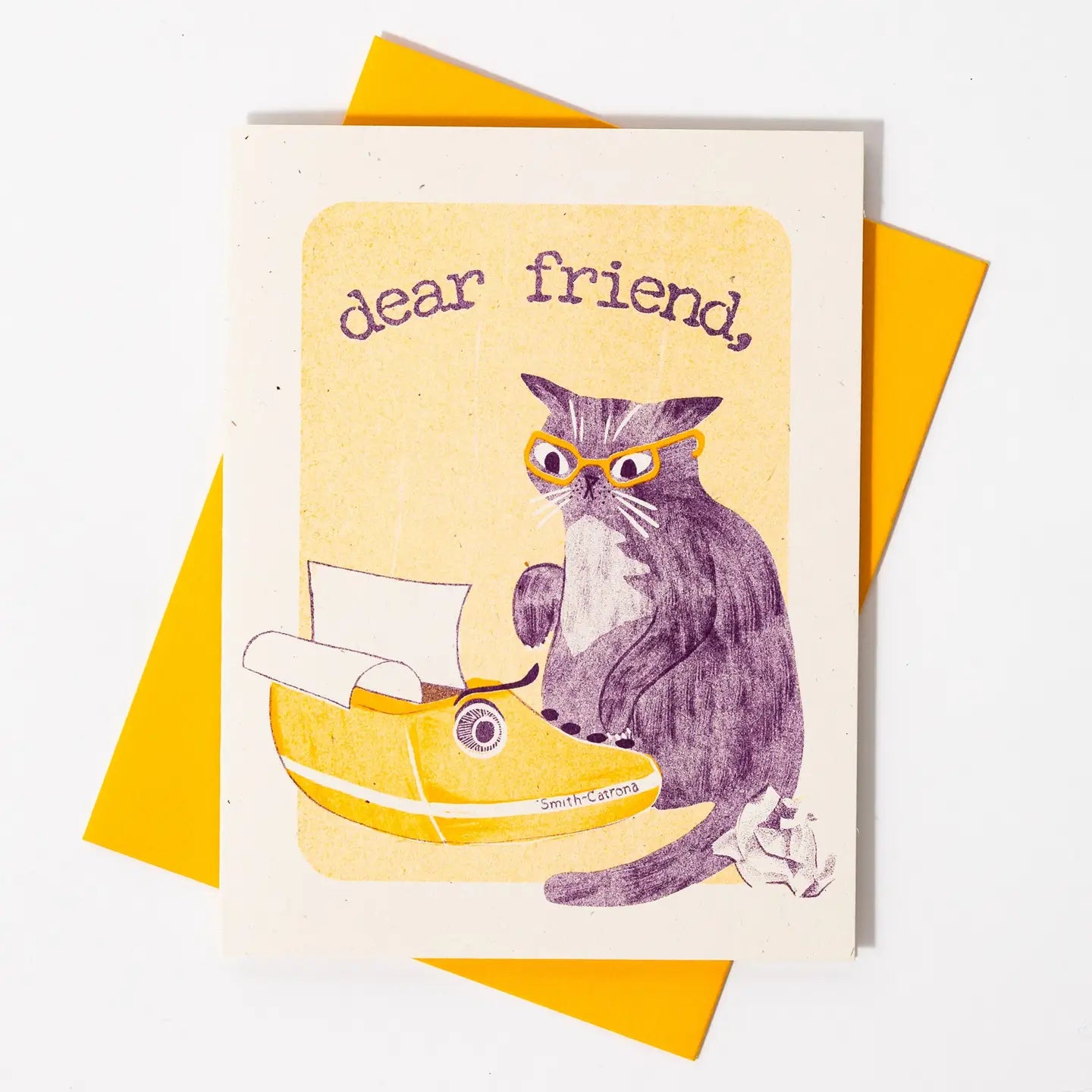 Bromstad Printing Co. - Risograph-Grußkarte „Lieber Freund“