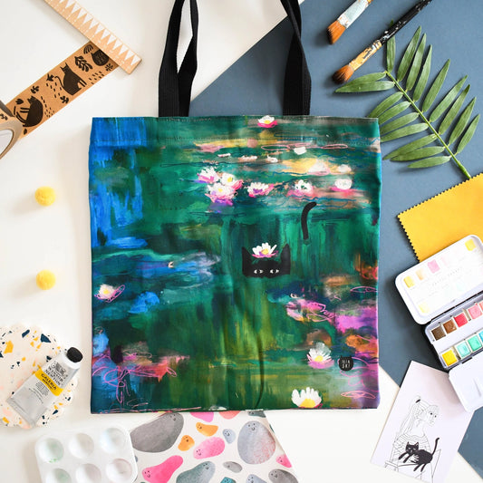 Niaski Monet Cat - Cotton bag