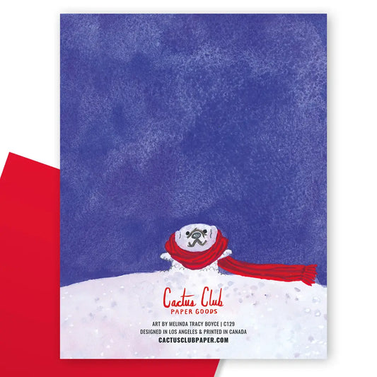 Christmas card - Scarf dogs