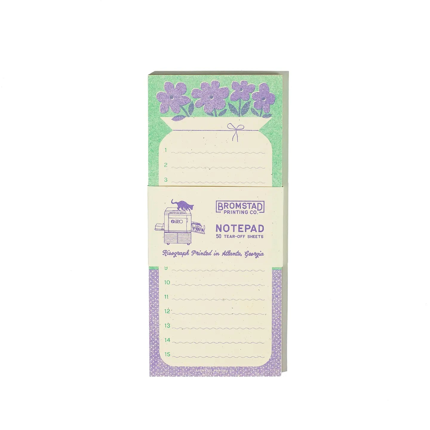 Bromstad Printing Co. - Notitieblok 'Vase with Flowers'
