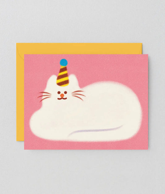 Wrap Wenskaart - 'Birthday Cat'