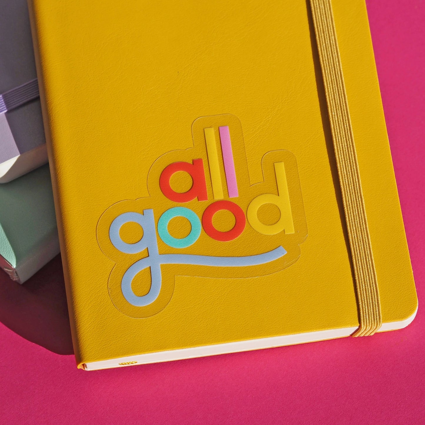 All Good - doorzichtige vinyl sticker