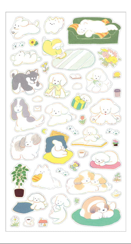 Midori Stickers - Dog Colour