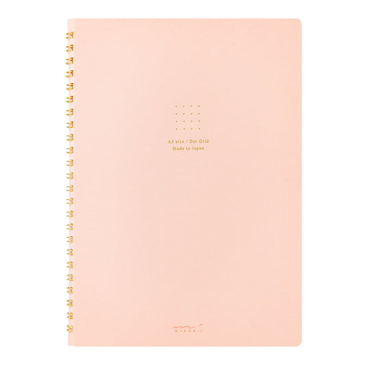 Notitieboek Midori Notebook - Color Dot Grid Pink