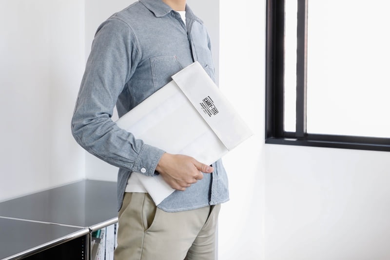 Penco – Carry Tite L, Weiß | 13-Zoll-Laptop- und iPad-/Tablet-Hülle