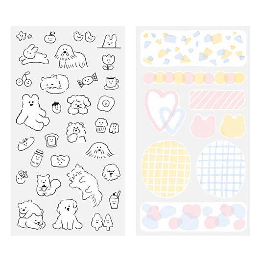 Midori Stickers - Cute Motif (2 vellen)