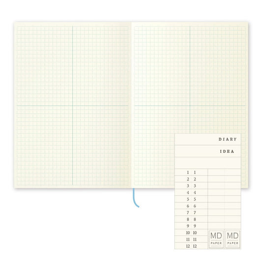 Notitieboek Midori MD - Paper Journal A5 Grid Block