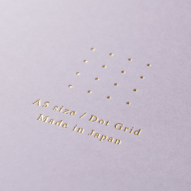 Notitieboek Midori Ring - Color Dot Grid Purple