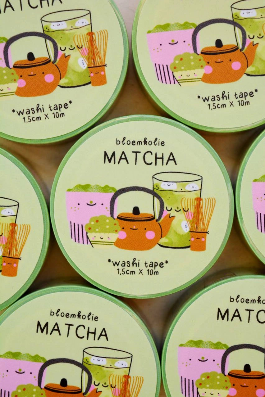 Bloemkolie Washi Tape - Matcha