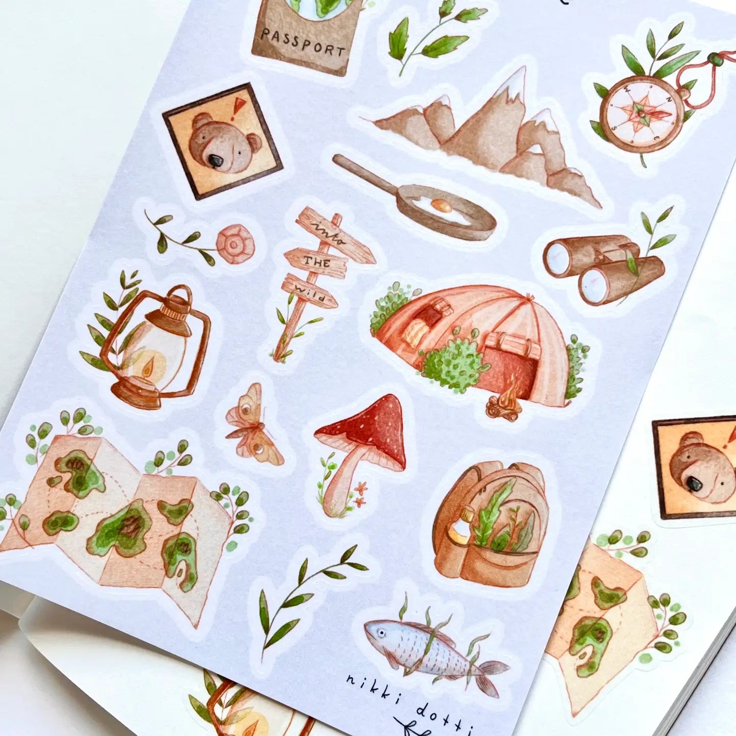 Nikki Dotti - Stickervel 'Explore' A6